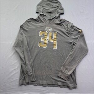 WWE Authentic WrestleMania 34 Hoodie Long Sleeve Shirt Grey‎ Mens 2XL NOLA 2018